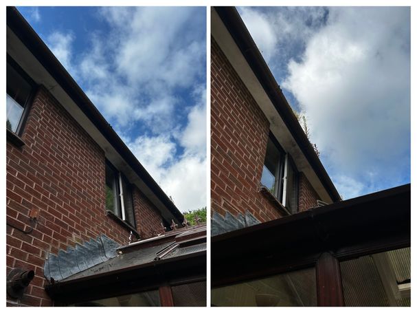 comparison of gutter over conservatory