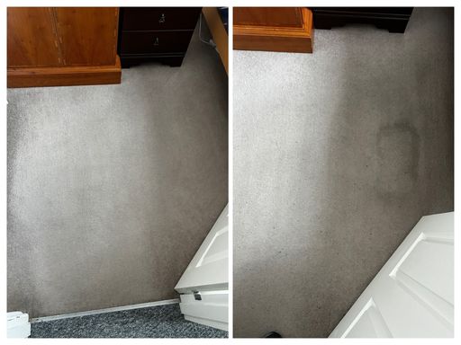 carpet before and after cleaning