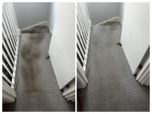 stair carpet bannister
