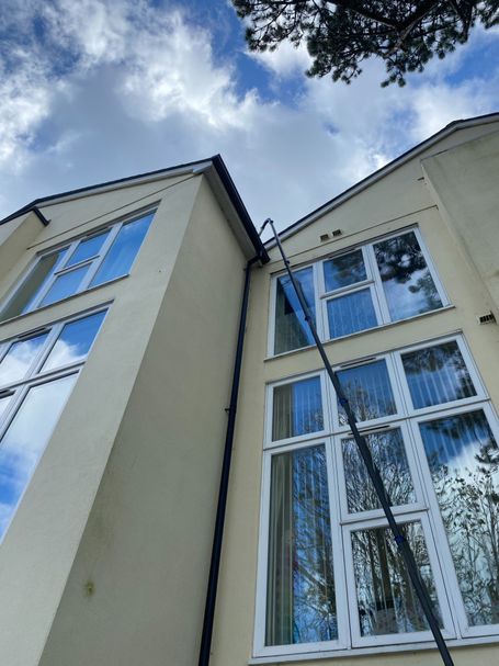 side of house with windows