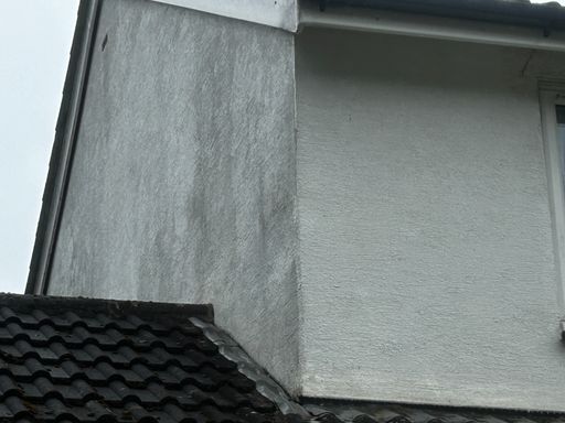 side of house over roof