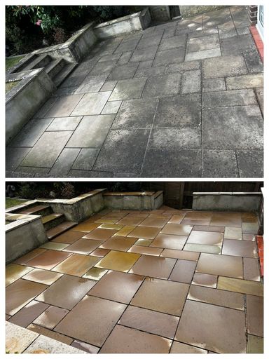 patio before and after