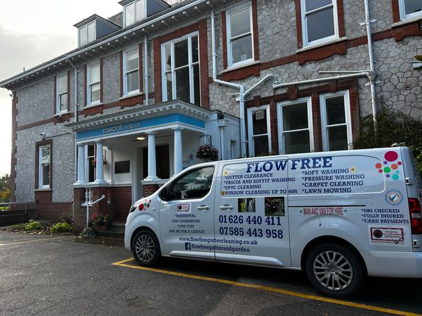 Rowcroft hospice front of building and van