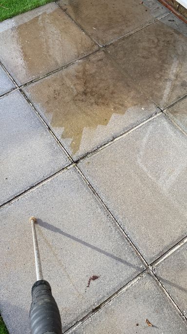 slabs being cleaned