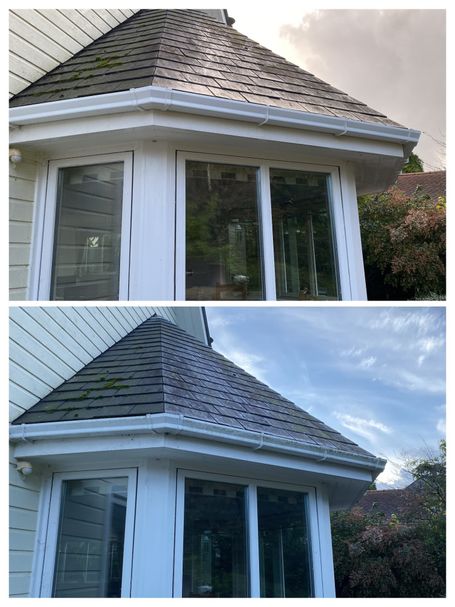 bay window before and after cleaning