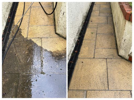 comparison of paving slab path