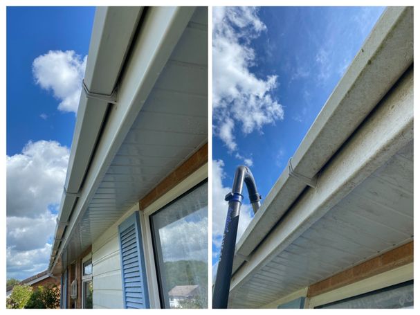 GUTTER SKY CLOUDS WINDOW POLE