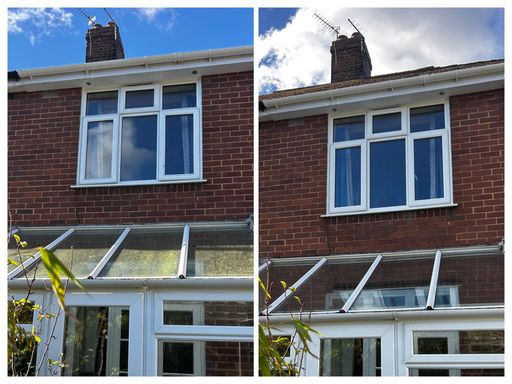 back f house window glass roof