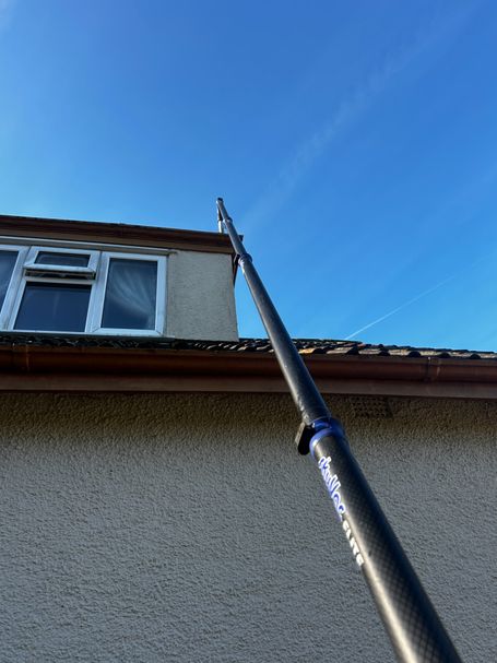 window pole sky house
