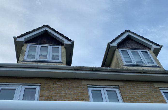 gable windows and gutter