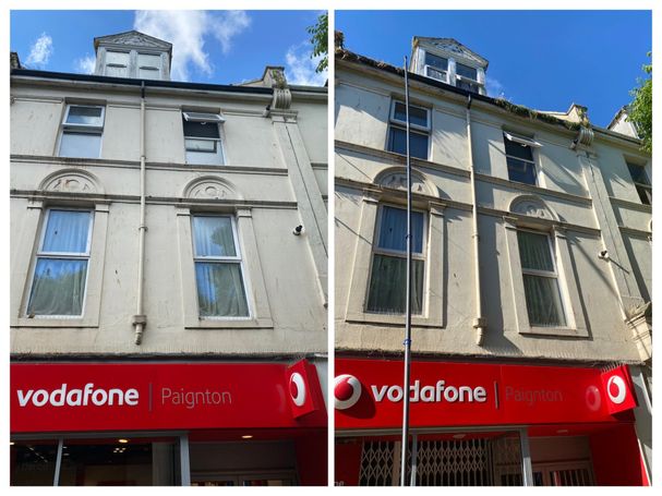 comparison of front of building