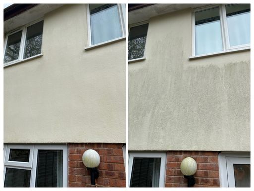 painted house windows light